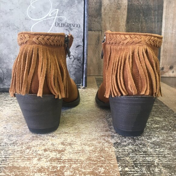 Old Gringo BL2268-1 Latika Ankle Tassel Suede Cowboy Boots Womens 7.5 B - Picture 7 of 12